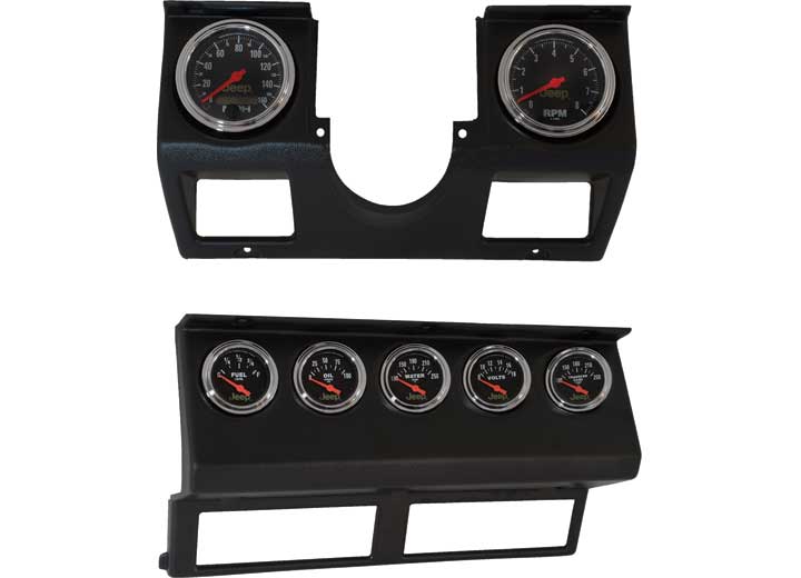 87-96 WRANGLER GAUGE KIT, 7PC TACH/MPH/FUEL/OILP/WTMP/VOLT/TRANS