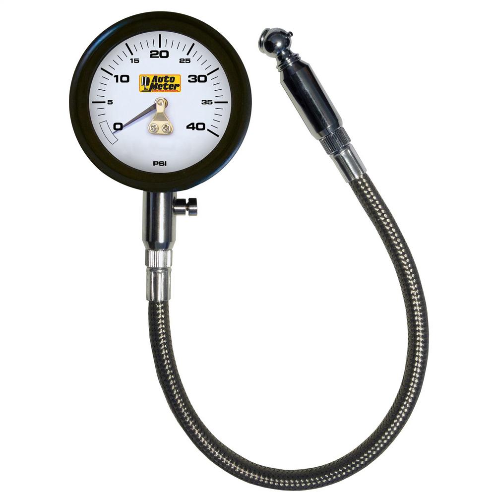 NASCAR LICENSED ANALOG TIRE PRESS GAUGE, 40 PSI