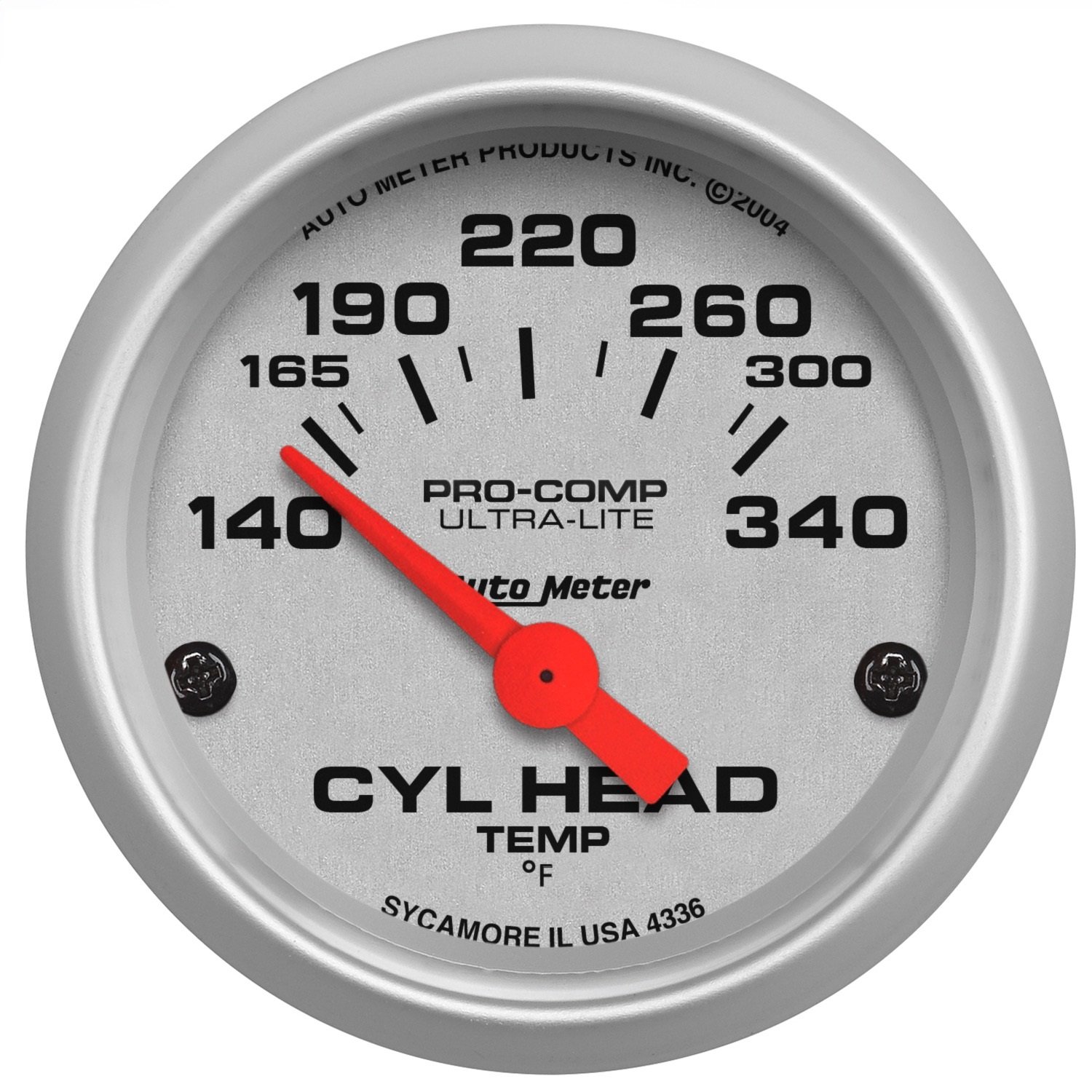 GAUGE,CYLINDER HEAD TEMP,2 1/16IN,60-170DEG FC,ELECTRIC,ULTRA-LITE