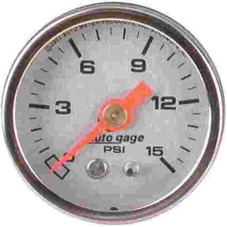 Pressure Gauge, 0-15 Psi Sport-Comp, Silver