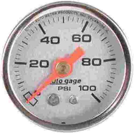 Pressure Gauge, 0-100 Psi, Sport-Comp, Silver