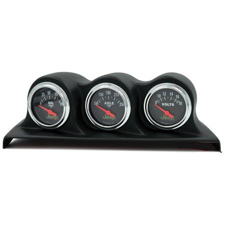 GAUGE KIT/3 PC/WRANGLER (JK) 07-10/OIL PSI/AXLE TEMP/VOLT