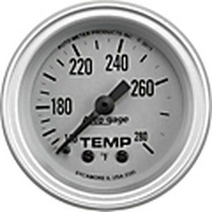 GAUGE CONSOLE, TEMPERATURE, 2 1/16IN, 280DEGREEF, SLVR DIAL, SLVR BEZEL, AUTOGAGE