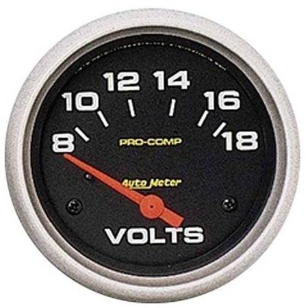 2-5/8IN VOLTMETER, 8-18V, SSE, PRO-COMP