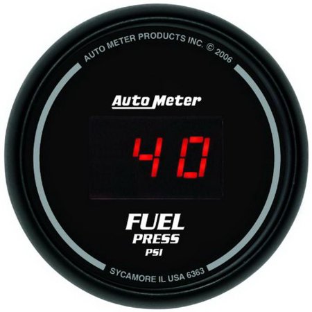 2-1/16IN FUEL PRESS, 0- 100 PSI, DIGITAL BLACK