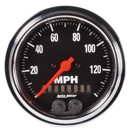 GAUGE SPEEDOMETER 3 3/8IN 140MPH GPS TRADITIONAL CHROME