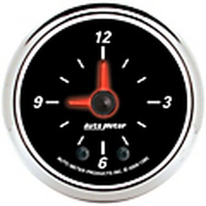 2IN CLOCK ILLUMINATED ANALOG DESIGNER BLK II