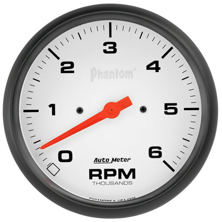 GAUGE TACHOMETER 5IN 6K RPM INDASH PHANTOM