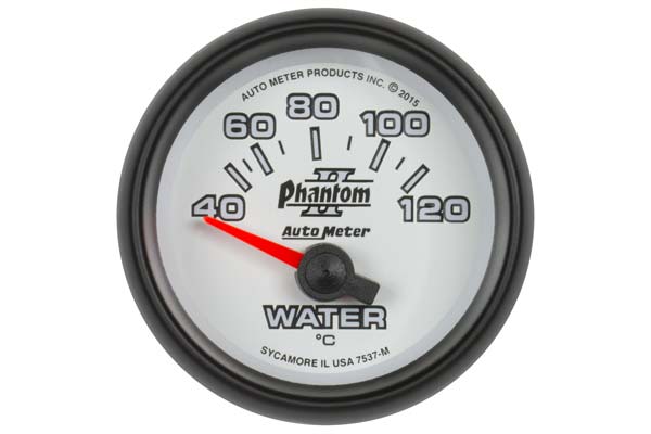 GAUGE WATER TEMP 2 1/16IN 40120 DEGREES C ELECTRIC PHANTOM II