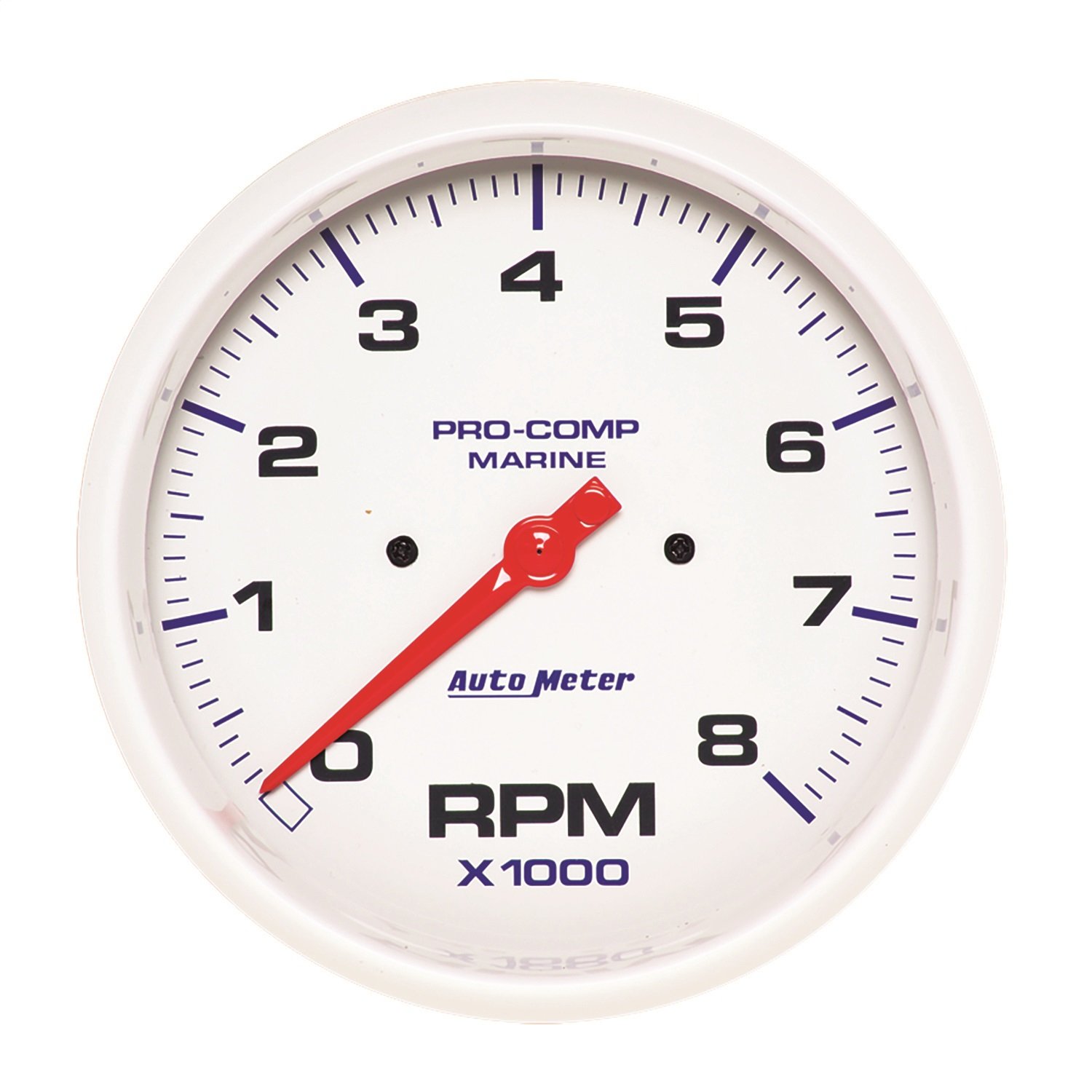 GAUGE TACHOMETER 5IN 8K RPM MARINE WHITE