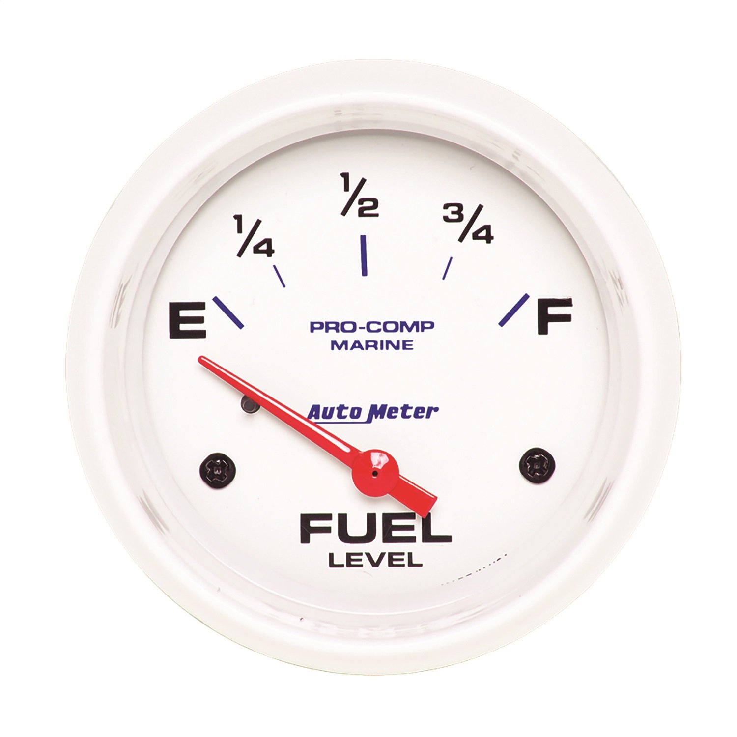 GAUGE FUEL LEVEL 2 5/8IN 240E TO 33F ELEC MARINE WHITE