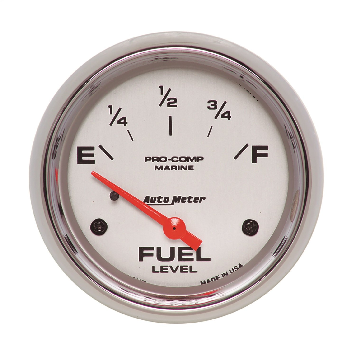 GAUGE FUEL LEVEL 2 5/8IN 240E TO 33F ELEC MARINE CHROME