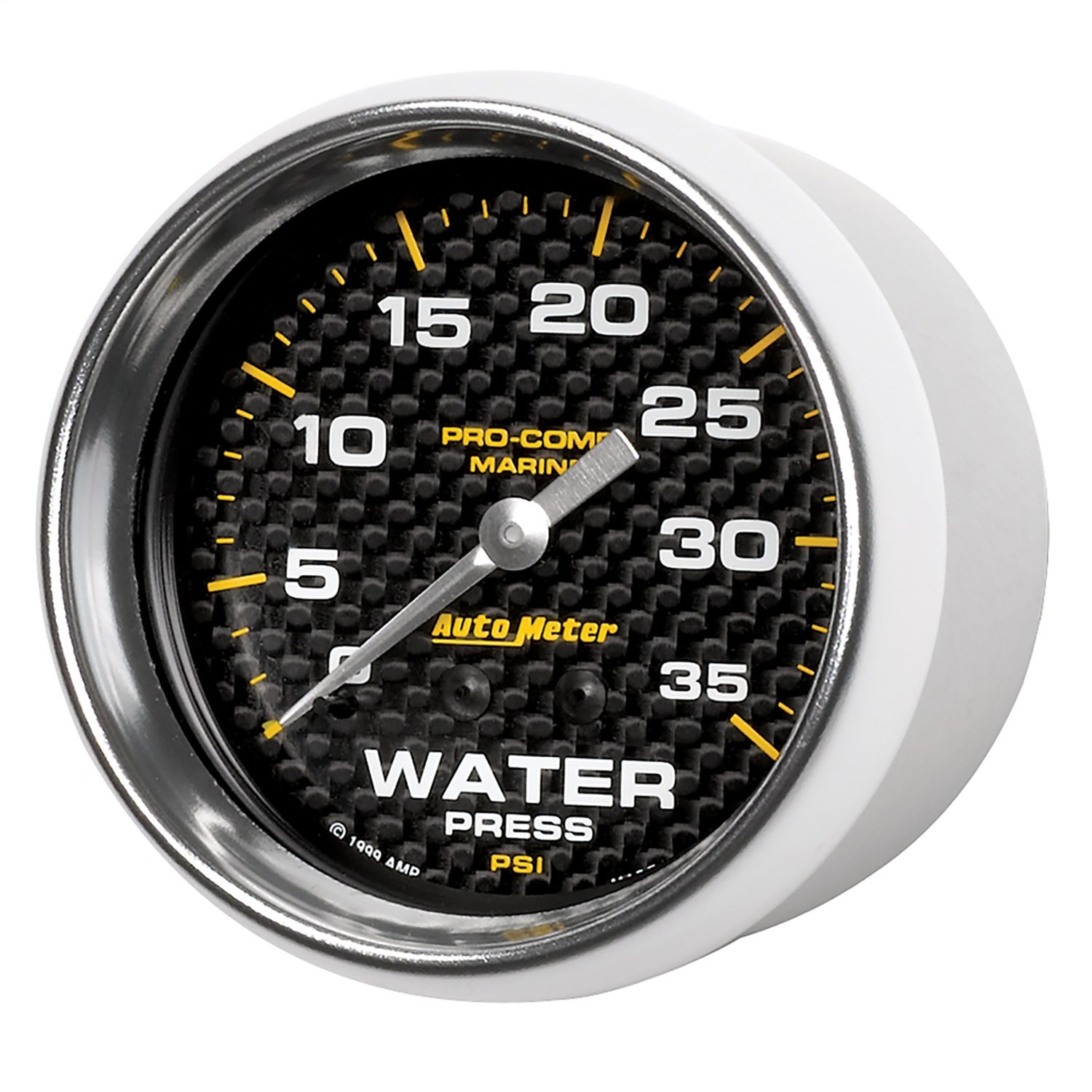 GAUGE WATER PRESS 2 5/8IN 35PSI MECHANICAL MARINE CARBON FIBER