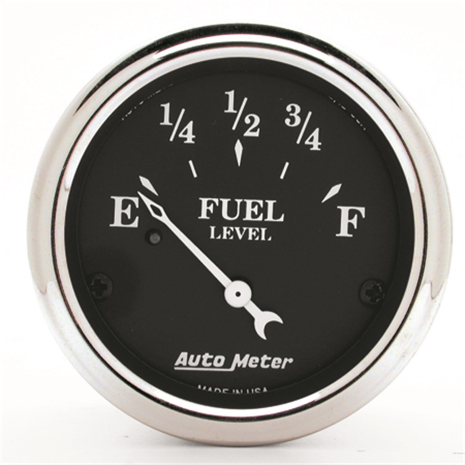 2IN FUEL LEVEL 0 E/90 F OLD TYME BLACK