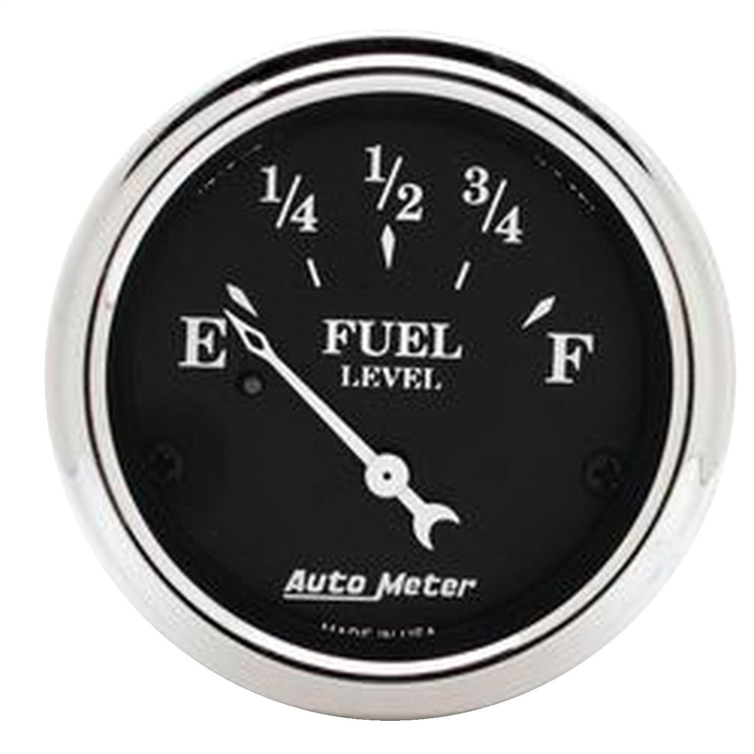 2IN FUEL LEVEL 0 E/30 F OLD TYME BLACK