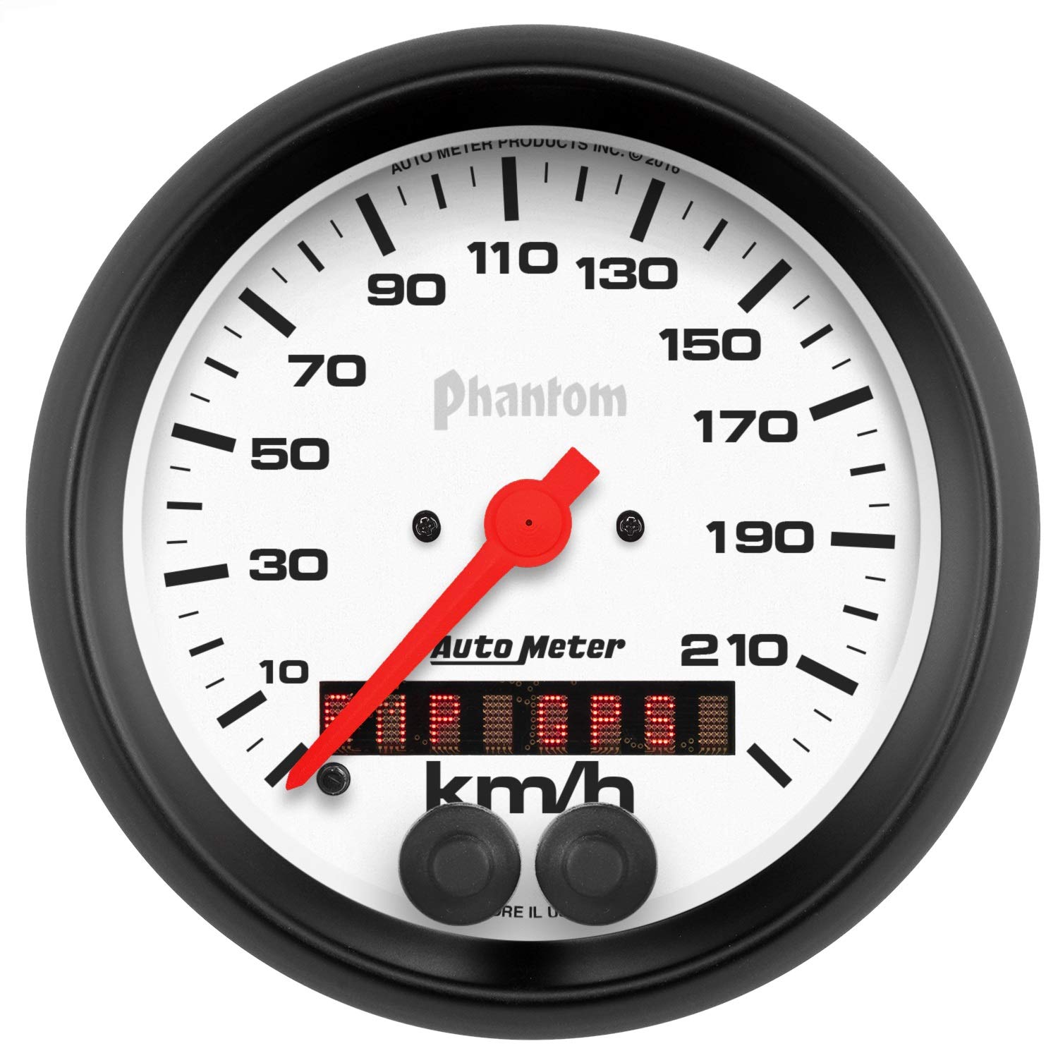 GAUGE SPEEDOMETER 3 3/8IN 225KM/H GPS PHANTOM