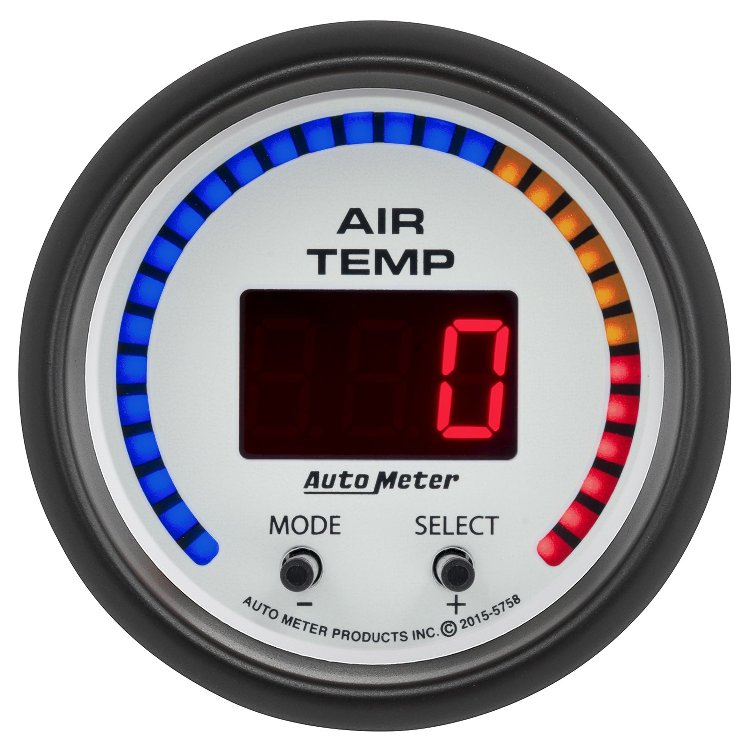 GAUGE AIR TEMP DUAL 2 1/16IN 0300 DEGREES F DIGITAL PHANTOM