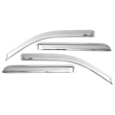 19-C RAM 1500 CREW CAB CHROME VENTVISOR-4PC