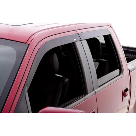 99-16 F250 CREW CAB PICKUP LOW PROFILE MATTE BLACK 4 PC VENTVISOR