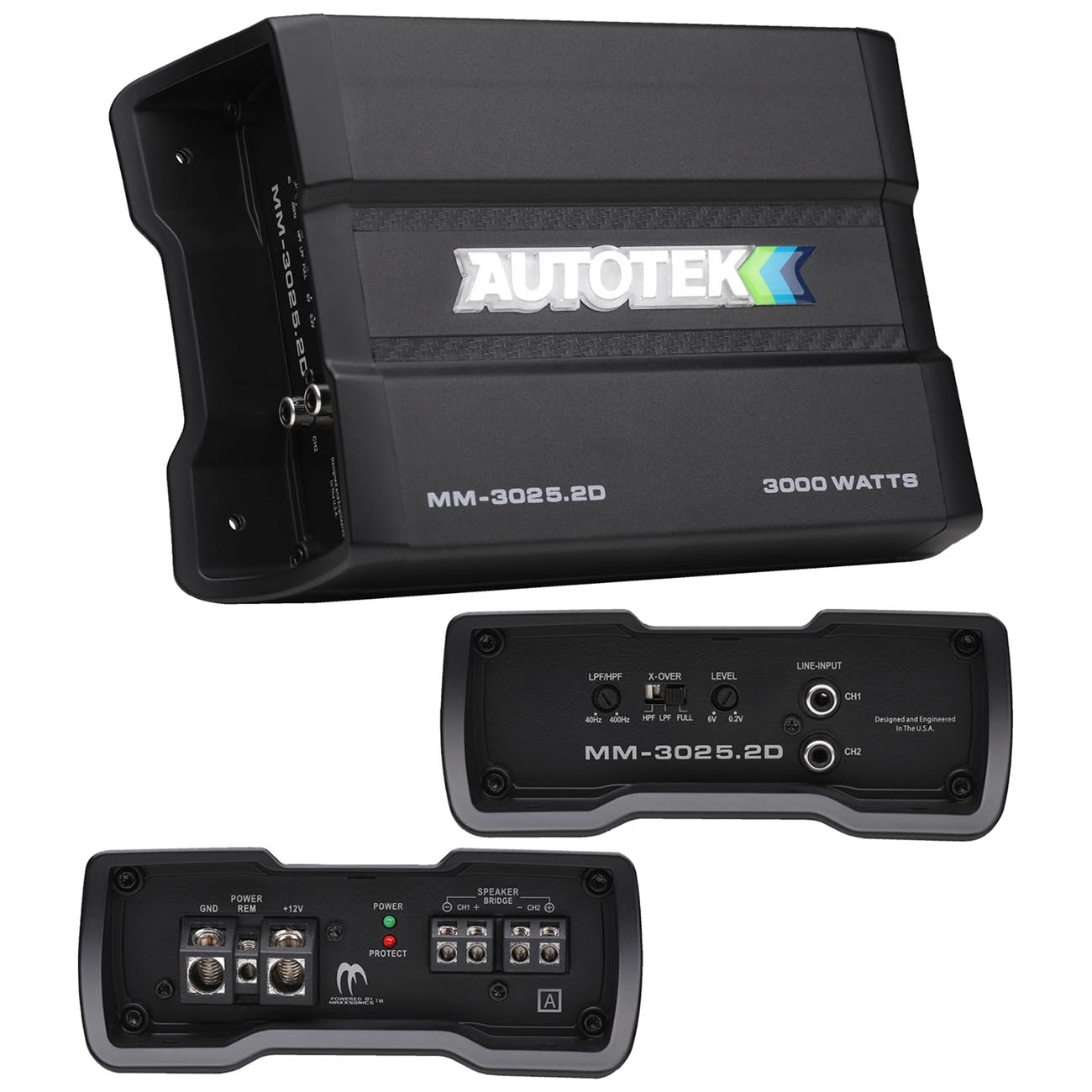 Autotek Mean Machine Compact D Class Amplifier 3000 Watts 2 Channel