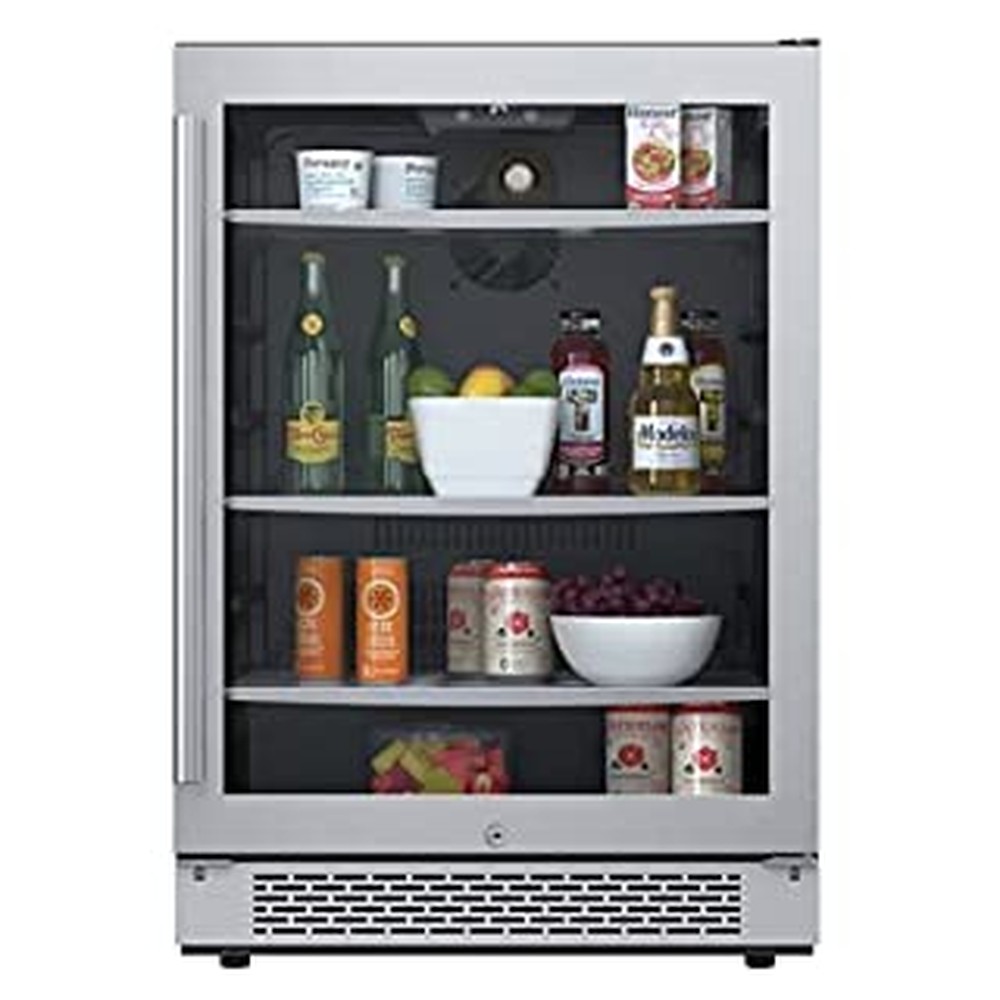 140 CAN 24 UNDERCOUNTER STAINLESS STEEL BEVERAGE COOLER RIGHT HINGED