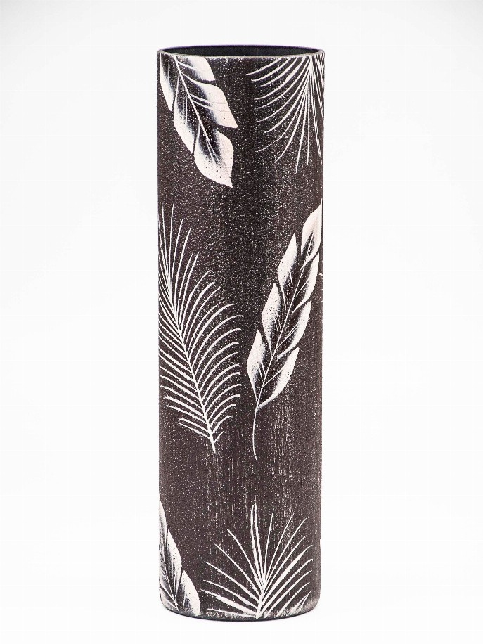 Tropical decorated vase