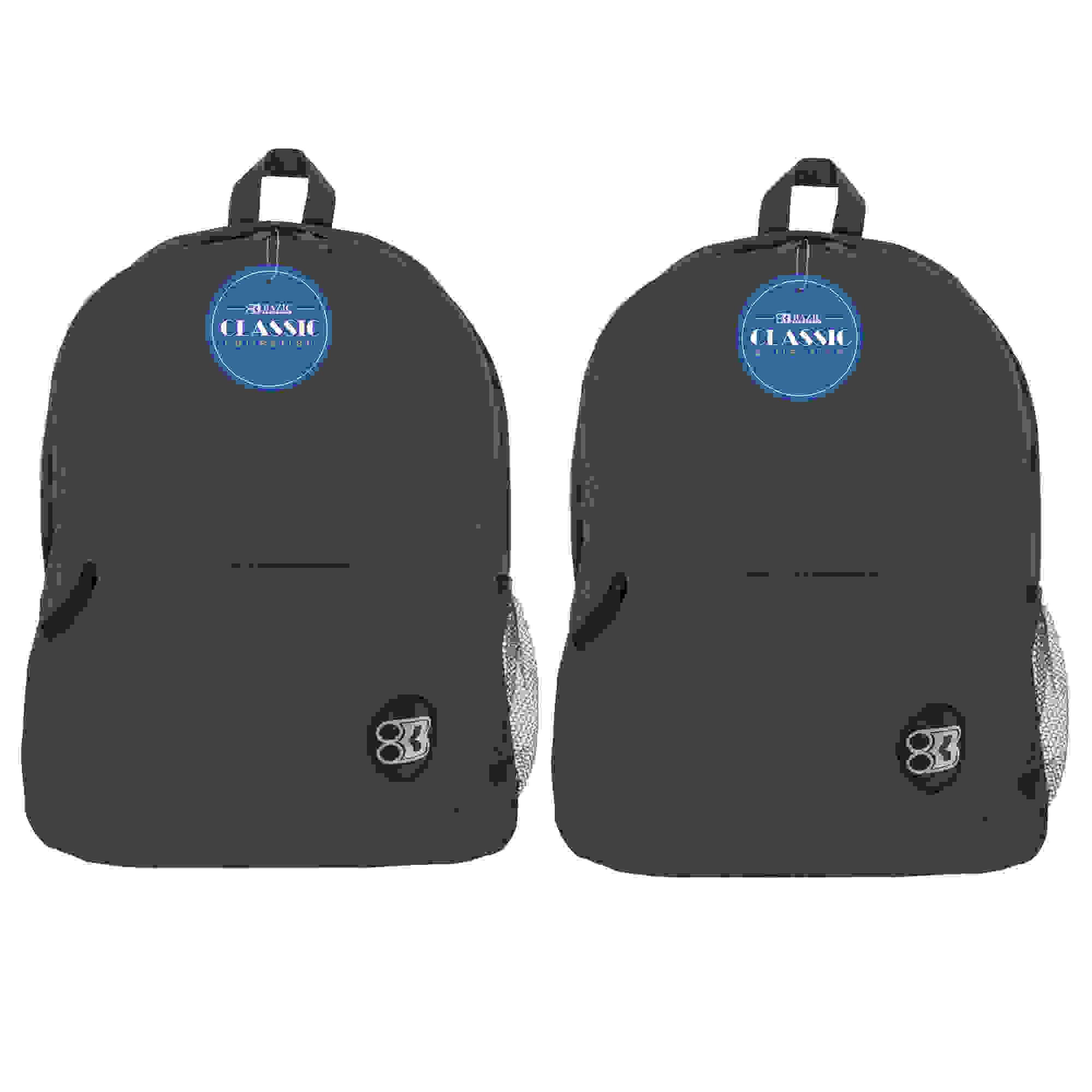 Classic Backpack 17" Black, Pack of 2