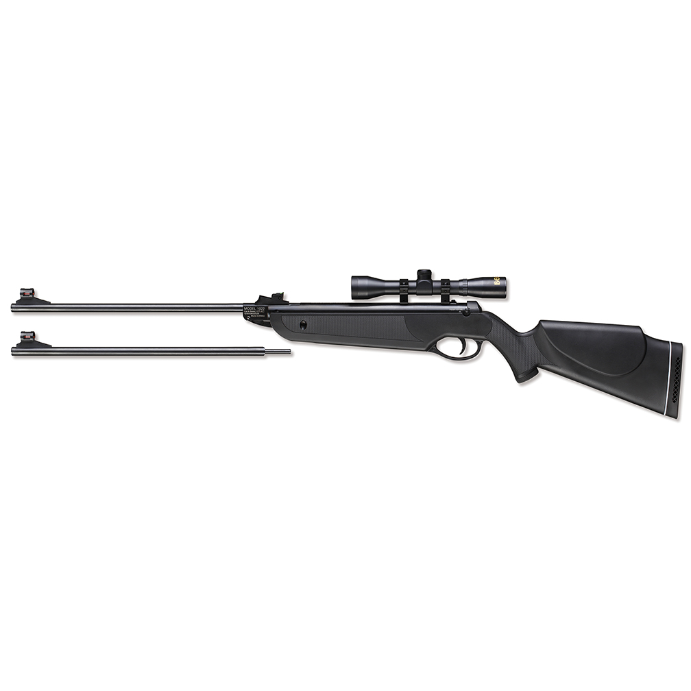 Beeman Black Cub 177/22 Dual Caliber Break Barrel Rifle with Black Synthetic Stock with 4x32mm Scope