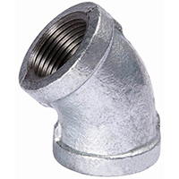 4 In. Galvanized 45 Elbow