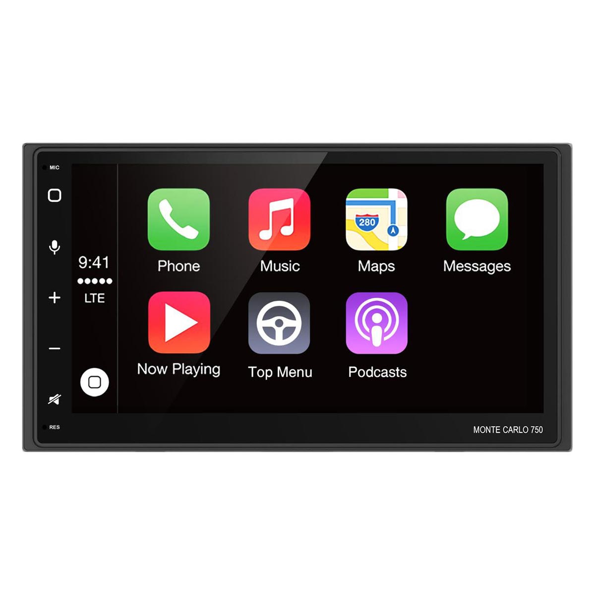 Blaupunkt 6.75GǦ Double DIN MECHLESS Fixed Face Touchscreen Receiver with Apple CarPlay/Android Auto