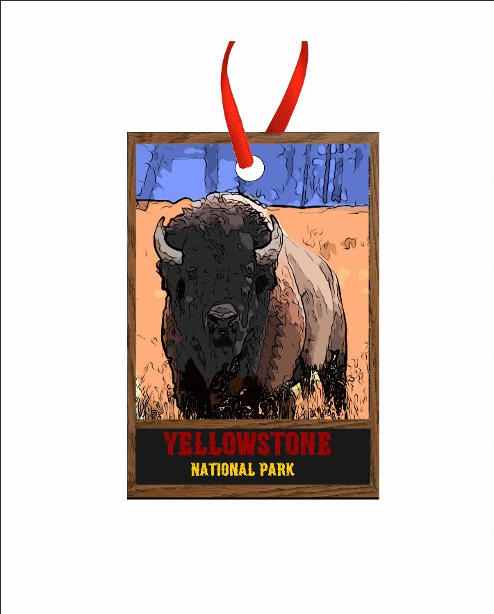 Yellowstone National Park Christmas Ornament Mini Travel