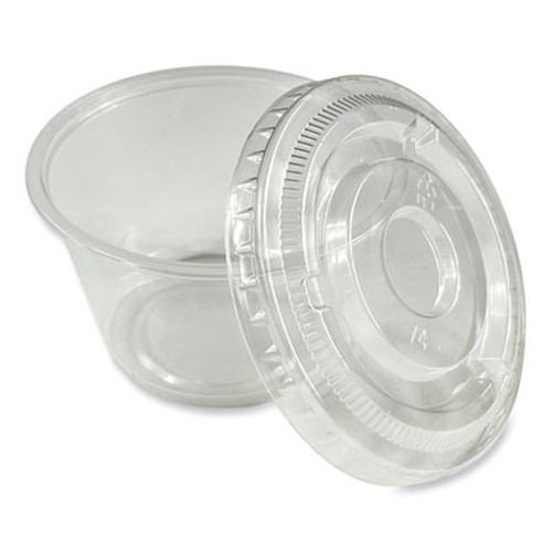 Souffle/Portion Cups, 4 oz, Polypropylene, Translucent, 2,500/Carton