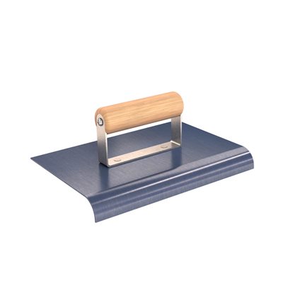 BLUE STEEL EDGER - 9" x 6" - 3/4" RADIUS 7/8" DEPTH WOOD HANDLE