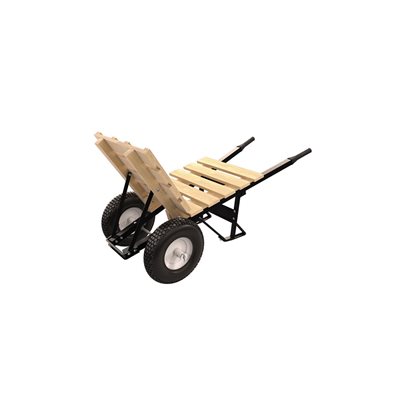 Brick & Tile Barrow - Double Knobby Tire Steel Handle