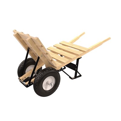 Brick & Tile Barrow - Double Knobby Tire Wood Handle