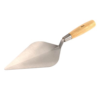 Econo Wide London Trowel - 10" With Wood Handle