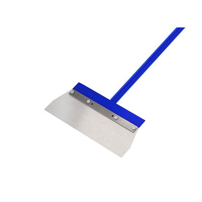 Floor Scraper - 13 1/2" Steel Square Cut Blade - 5' Steel Handle