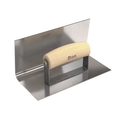 INSIDE STEP TOOL - 8" x 4" - 1/2" RADIUS 4" LIP WOOD WAVE HANDLE