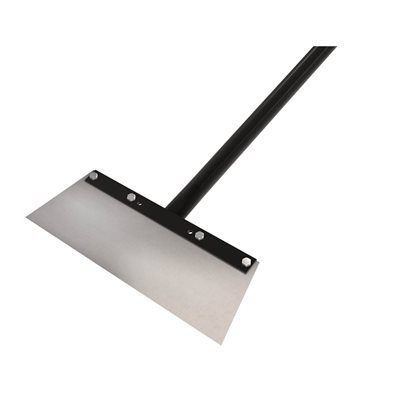 Macho Floor Scraper - 22" Angle Cut Blade - 60" Steel Handle