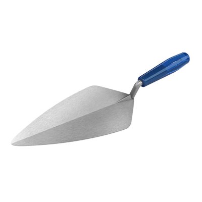 Narrow London Pro Carbon Steel Brick Trowel - 10 1/2" With Plastic Handle