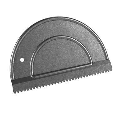 SPREADER-HALF MOON -1/8" x 1/8" x 1/16" V NOTCH