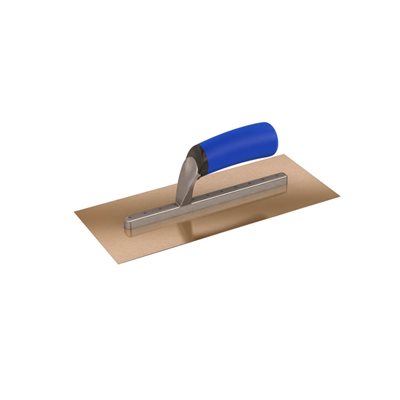 STAINLESS STEEL TROWEL - 12" x 5" WITH COMFORT GRIP HANDLE
