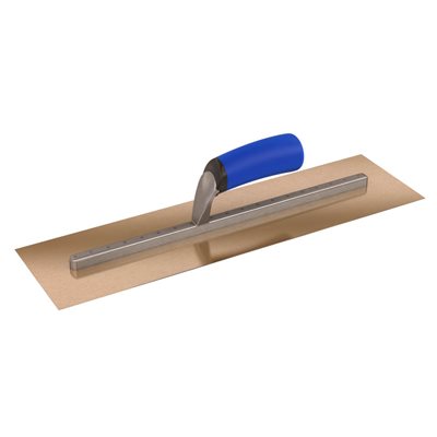 STAINLESS STEEL TROWEL - 18" x 5" WITH COMFORT GRIP HANDLE