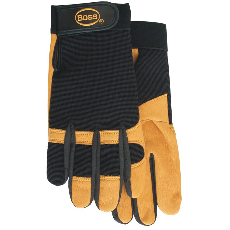 Lg Gold Mechanics Goatskin Glove