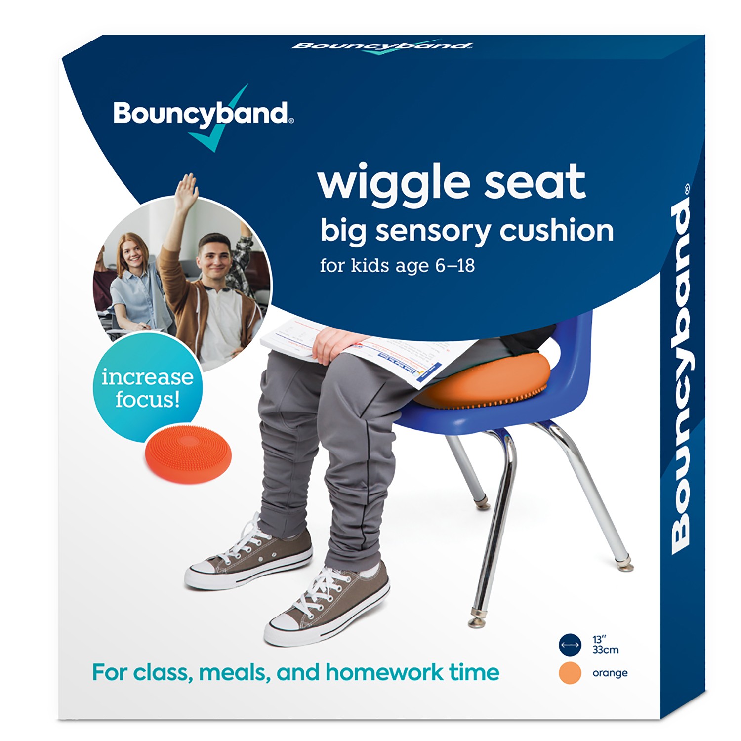 Big Wiggle Seat Sensory Cushion, Orange