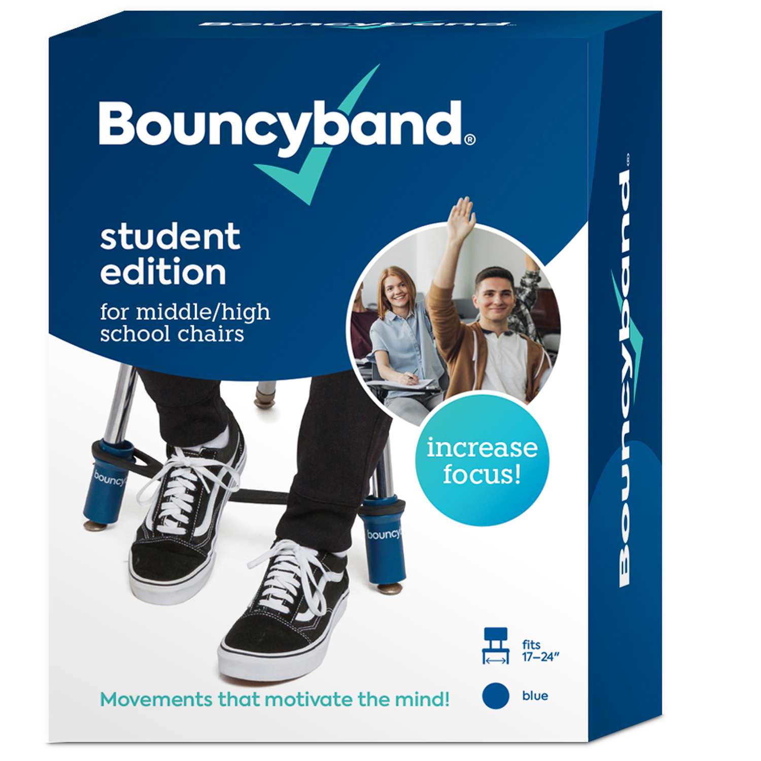 Bouncybands for Middle/High School Chairs, Blue