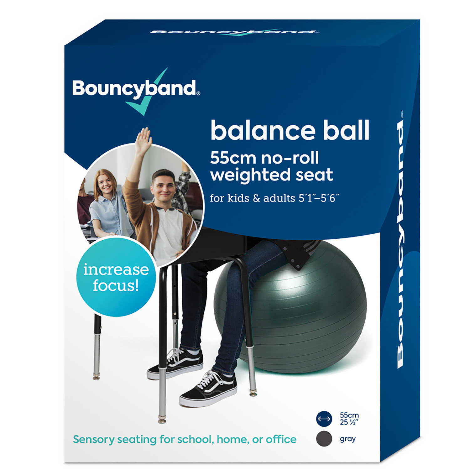 Balance Ball, 55cm, Dark Gray