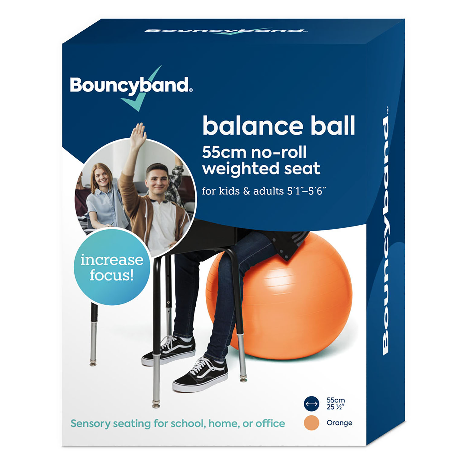 Balance Ball, 55cm, Orange