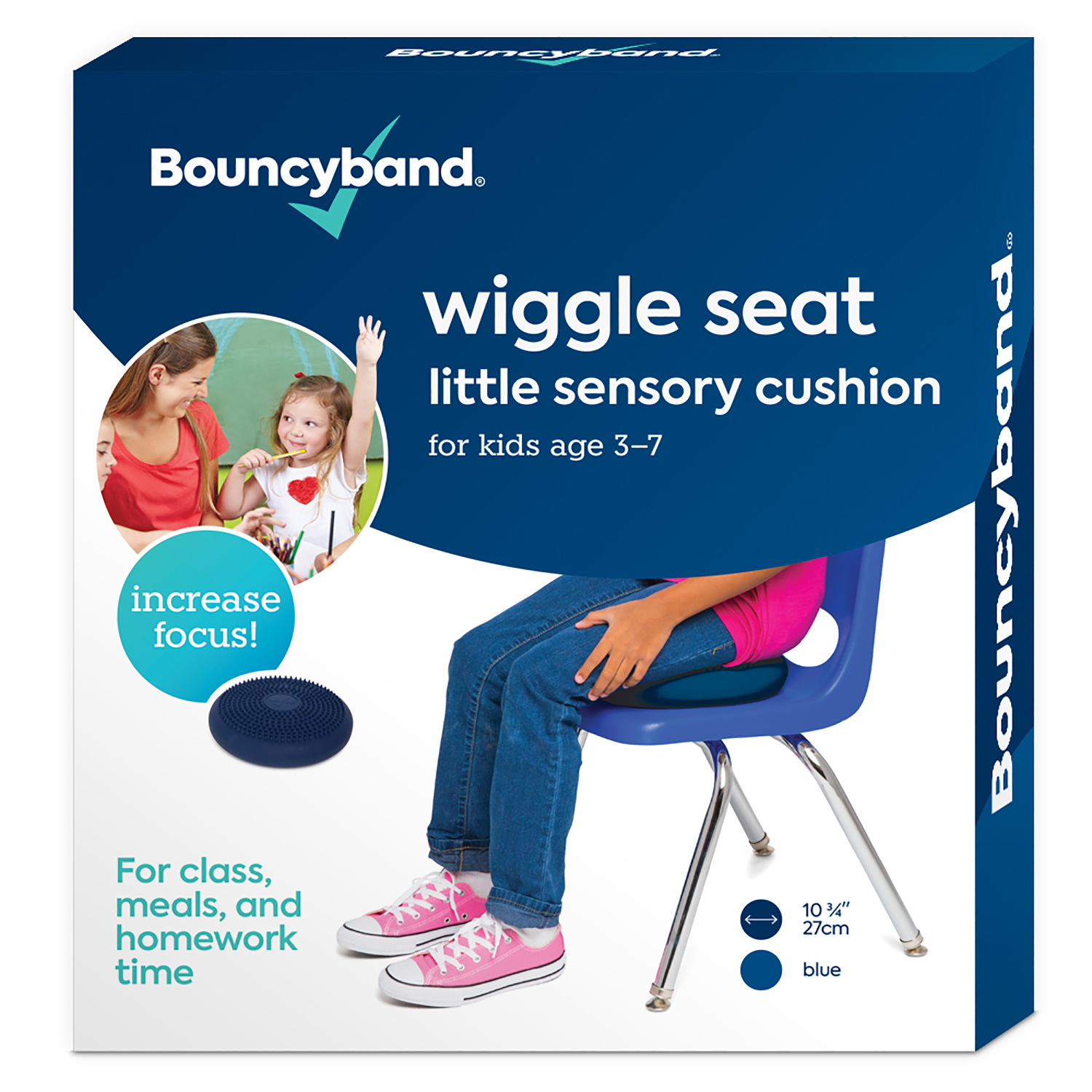 Little Wiggle Seat Sensory Cushion, Blue