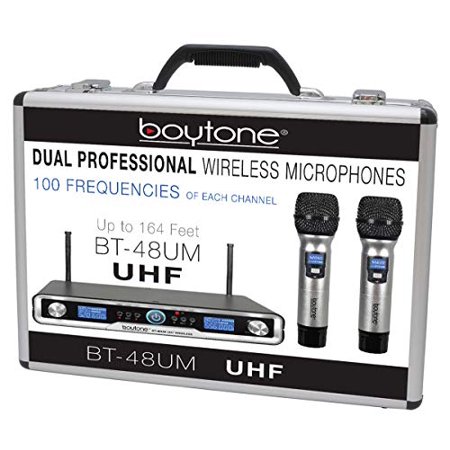 Boytone Bt48Um Two Metal Microphones With Receiver Up To